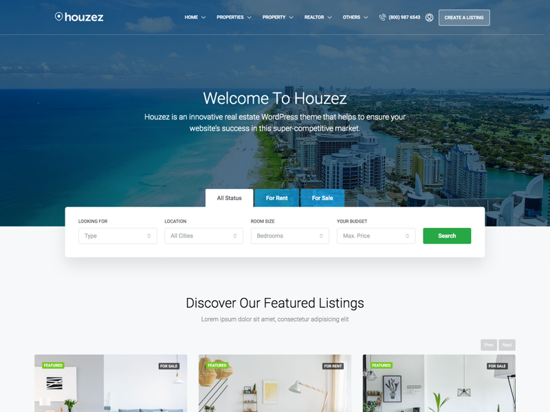 CodeBySajid Luxury Real Estate Portal — screenshot 2