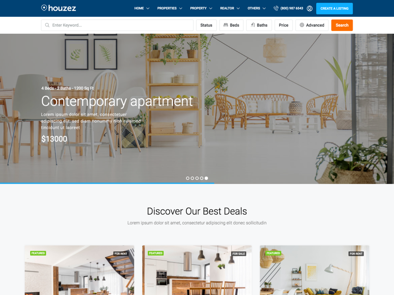 CodeBySajid Luxury Real Estate Portal — screenshot 3